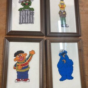 Framed Sesame Street Character Art Set